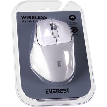 Everest SM-BT21 Beyaz 2in1 Bluetooth ve Wireless 2.4ghz USB Fiyatı