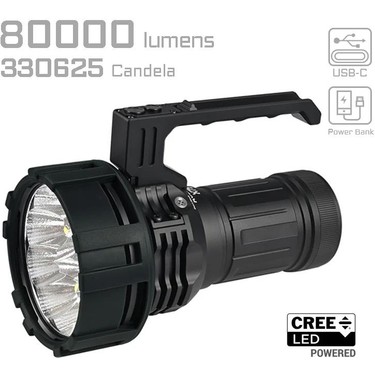Acebeam X75 80000 Lümen El Feneri Fiyatı - Taksit Seçenekleri