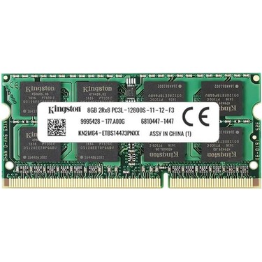 Kingston 8gb DDR3L 1600 Mhz Notebook Ram Bellek - KN2M64-ETF Fiyatı