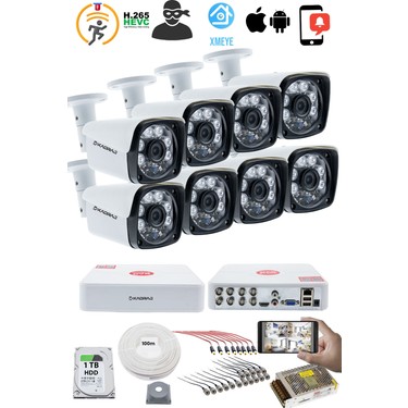 Kadraj 8'li Kamera Seti - 5mp Sony Seculensli 1080P Full Hd, Fiyatı