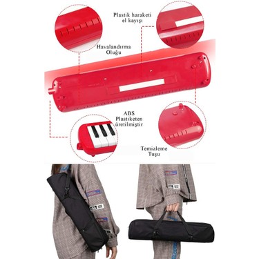 Artlantis Melodika 32 Tuşlu Pembe Bez Çantalı 1 Adet Müzik Fiyatı