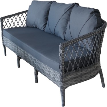 Monalin Home Garden Miami 5 Kişilik(3-1-1-Masa) Rattan Örgü Fiyatı