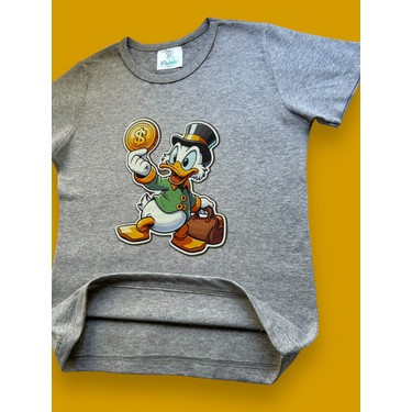 Patriko Tekstil Disney Karakterli Donald Duck Bask l Gri Fiyat