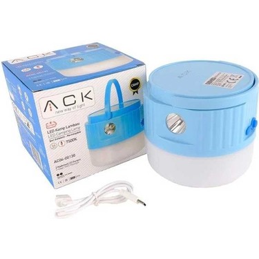Ack AC04-00130 7500K Mavi Kasa Şarjlı Kamp Lambası Fiyatı