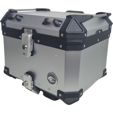 Aluminum coocase 45l Top Case 45L - Mistique Silver with Mounting Plate