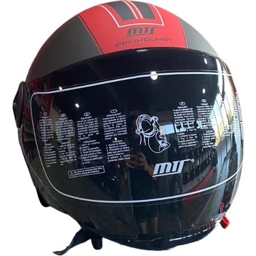 MTS FX-101 Mat Kırmızı Motosiklet Açık Kask Fiyatı