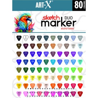 Glance Art-X Sketch Marker Çift Taraflı Kalem Seti 80'li Fiyatı