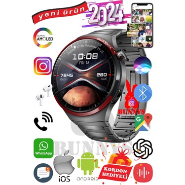 Bunnys Apple Iphone 15 Pro Uyumlu Akıllı Saat Erkekler Için Fiyatı