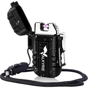 Valkyrie Su Geçirmez Şarjlı USB Çakmak Çift Ark Gazsız Fiyatı