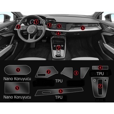 Ael-Tech Audi A3 Navigasyon Dijital Gösterge Nano ve Piano Fiyatı