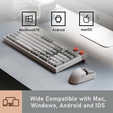 Lofree Touch Pbt Kablosuz Mouse Bluetooth, Kablolu Bağlantı, Fiyatı