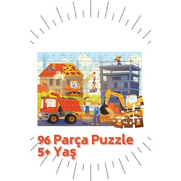 Bonkido 3 'lü Puzzle Set - 60, 80 ve 96 Parça Puzzle 4+Yaş Fiyatı