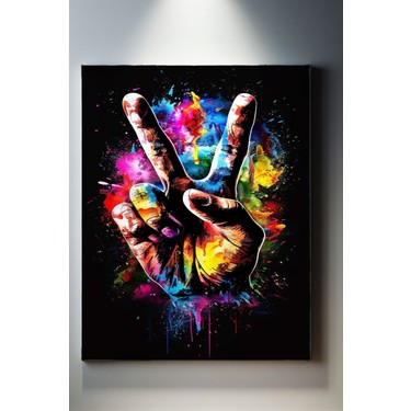 VOLVO ボルボ PHILIP シルクスクリーン 限定アート Suala Pop Art Özgürlük Işareti Tablosu-1882 Fiyatı