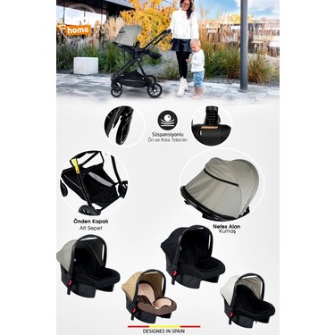 Baby Home 1010 Qool Çift Yönlü 6 In 1 Travel Sistem Bebek Fiyatı
