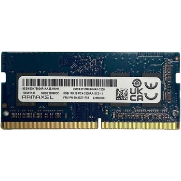Ramaxel RMSA3310MF96HAF-3200 8gb 260PIN So-Dımm Ddr4 Fiyatı