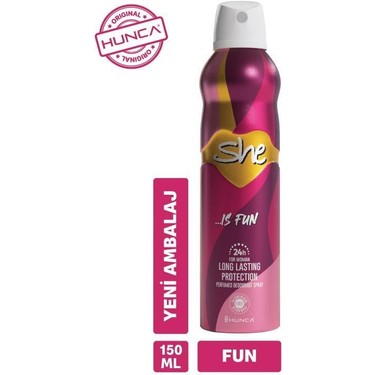SHE IS FUN PERFUMED DEODORANT SPRAY 150ML