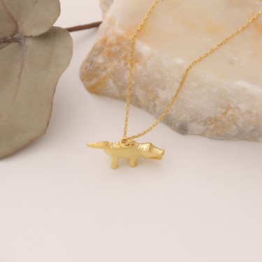 Nox Jewelry 14 Ayar Altın Mikron Kaplama Timsah Figürlü Fiyatı