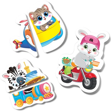 ちり　5点おまとめセット Eğlenceli ve Eğitici Taşıtlar Magnet Puzzle - 12-36 Ay Arası Kitabı