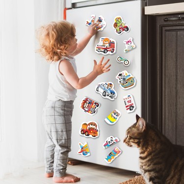 ちり　5点おまとめセット Eğlenceli ve Eğitici Taşıtlar Magnet Puzzle - 12-36 Ay Arası Kitabı