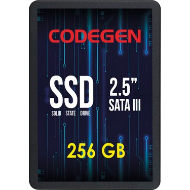 Codegen 256GB 500MB-450MB/S 2.5 Sata 3 SSD Fiyatı