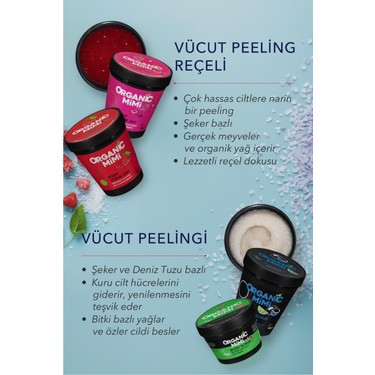 ORGANİC MİMİ Çilek Bacak Peelingi, Vücut Nemlendirici Fiyatı