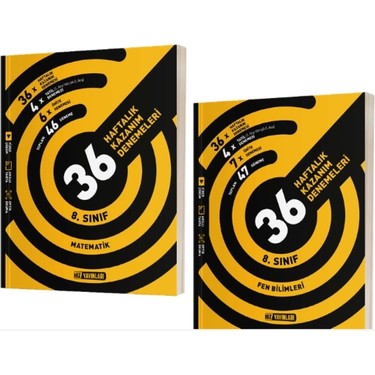Hız Yayınları 8. Sınıf Matematik - Fen Bilimleri 36 Haftalık Kitabı