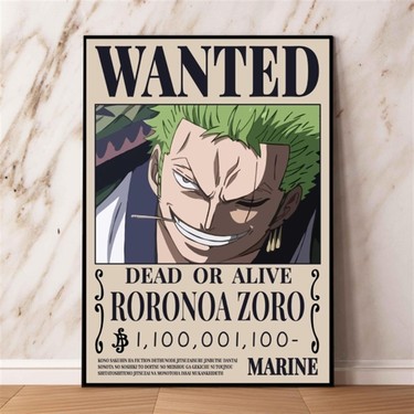 Hediye Vakti Anime One Piece Roronoa Zoro Aranıyor Wanted Fiyatı