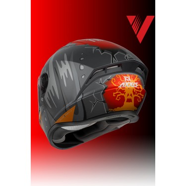 ハン、です Axxıs Draken S Pumpkın B4 Matt Flour Orange Fiyatı