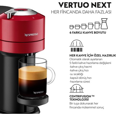 Nespresso Vertuo Next Kırmızı Kahve Makinesi Fiyatı