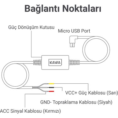 Kawa PT01 D5 / D6 Uyumlu Micro USB Park Modu Bağlantı Kiti Fiyatı