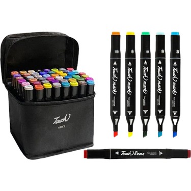 Touch 48 Renk Çantalı Çift Taraflı Marker Kalem Seti Fiyatı