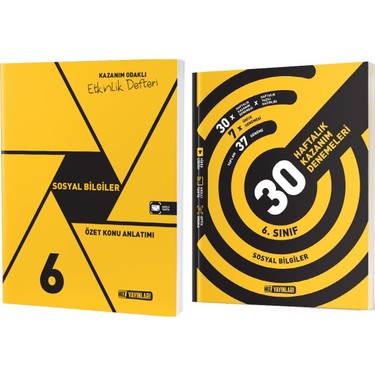 Hız Yayınları 2025 6. Sınıf Sosyal Bilgiler Defter - 36 Kitabı