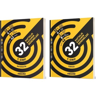 Hız Yayınları 2025 7. Sınıf Matematik - Türkçe 36 Haftalık Kitabı