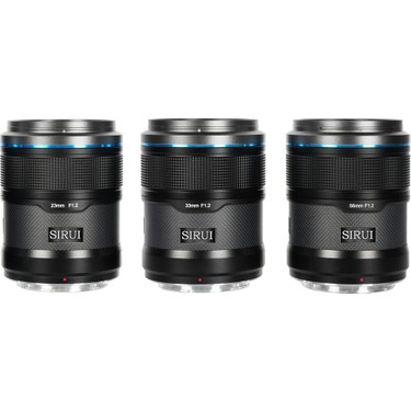 SIRUI Sniper F1.2 5本セットEマウント可変ND、CPLおまけ付 Sirui Sniper F/1.2 Autofocus 3-Lens Kit (Sony E, Siyah) Fiyatı