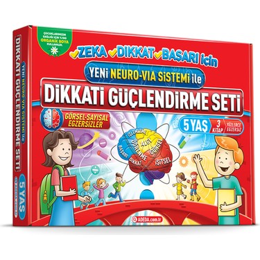 Adeda Yayıncılık Dikkati Güçlendirme Seti Anasınıfı 5 Yaş - Kitabı