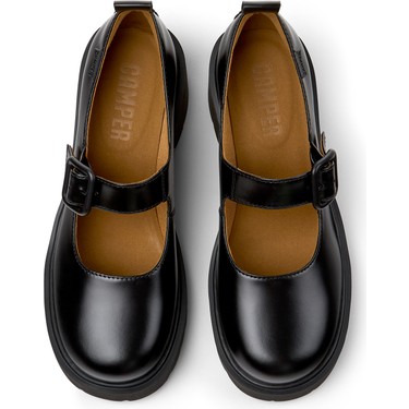 Camper Deri Siyah Kadın Düz Ayakkabı K201681-001 Fiyatı