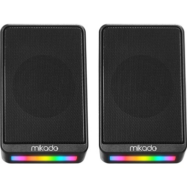 Mikado MD-178 2.0 3W*2 Siyah Rgb Aydınlatmalı USB + 3.5mm Fiyatı