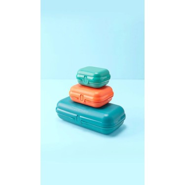 Tupperware【美品】 マルチオーガナイザー3個セット、キャスター付き Tupperware Eko Beslenme Cüzdanı 3'lü Set Fiyatı