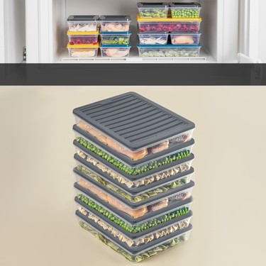 2セット みみ 8'li Saklama Kabı , Mikrodalga Uyumlu Erzak Saklama Kabı Fiyatı