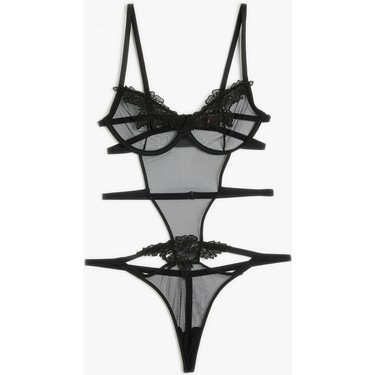 Koton Dantelli Bodysuit Transparan Balenli Fiyat