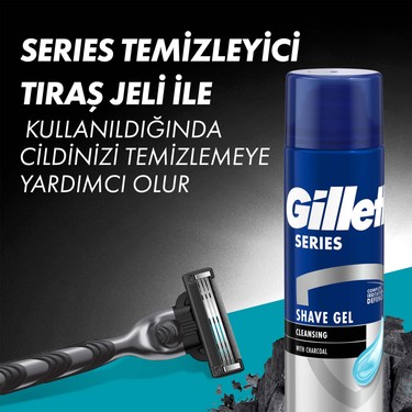 Gillette Mach3 Charcoal 2Up + Charcoal Series Jel 200ML + Fiyatı