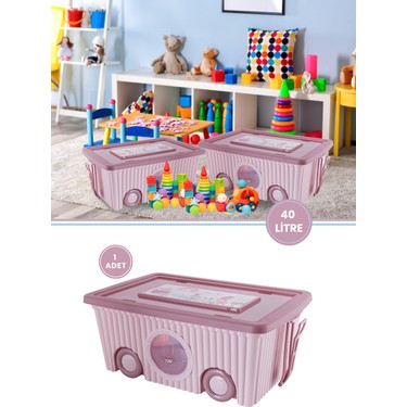 Flora F384 Trendy Tekerlekli Oyuncak Kutusu 40 LT Fiyatı