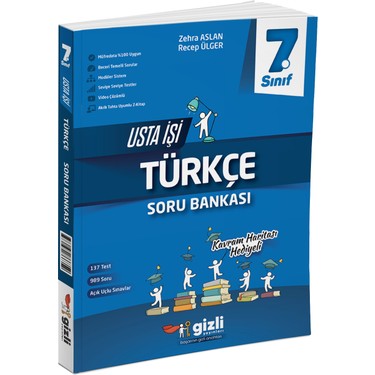 Gizli Yayınları 7. Sınıf Usta İşi Türkçe Soru Bankası - Kitabı