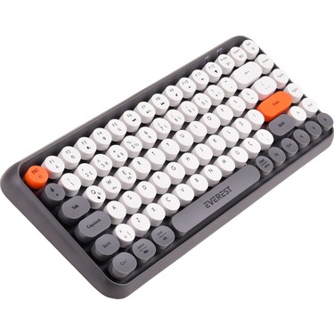 Everest Kb-89 Cıtrus Daktilo Tuşlu Gri Wireless 2.4g + Fiyatı