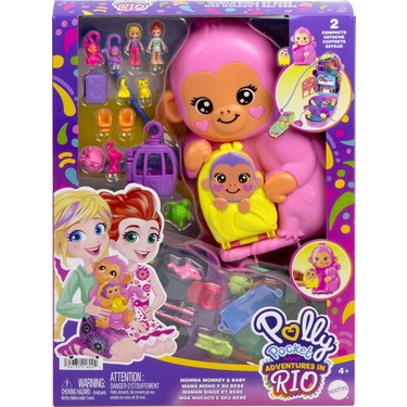 Polly Pocket Çanta Olabilen Mıcro Oyun Setleri Maymun Fiyatı