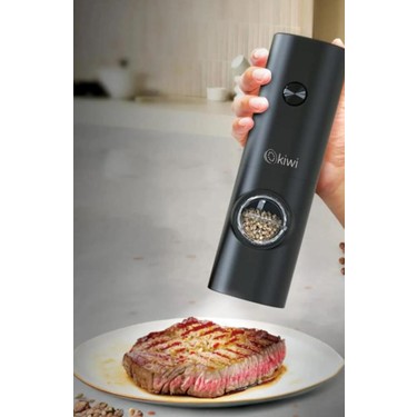 ハピオカ　気功セット Kiwi KSPG-4849 Pilli Işıklı Tuz Karabiber Değirmeni Tekli Fiyatı