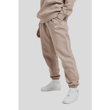 Nike Sportswear Loose Fit Pant Bol ve Uzun Kesim Bej E ofman Fiyat