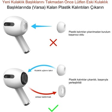 Airpods pro ちゅら専用だよ Wicked Cushions TipZ Köpük Hafızalı Kulaklık Ucu - Airpods Pro 1 & 2