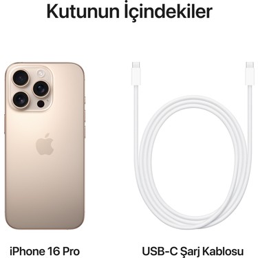 Apple iPhone 16 Pro 256GB Çöl Titanyum Fiyatı - Taksit Seçenekleri