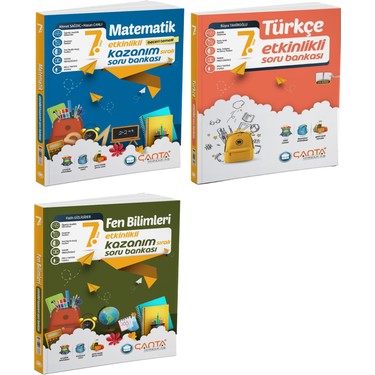 Çanta Yayınları 2025 7. Sınıf Matematik + Türkçe + Fen Kitabı